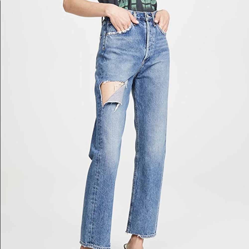 AGOLDE 90’s Mid Rise Loose Fit Jeans in Portal
